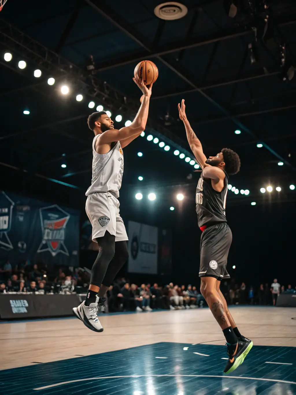 A dynamic image of a basketball tournament organized by Sport Événements Organisation, capturing the excitement and competitive spirit of the event.